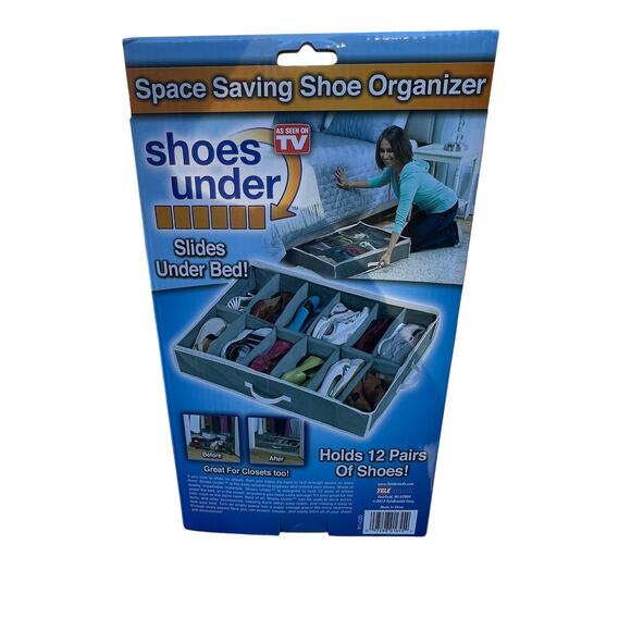 Shoes Under Bed Shoe Organizer – Holds 12 Pairs NWT - Picture 2 of 2